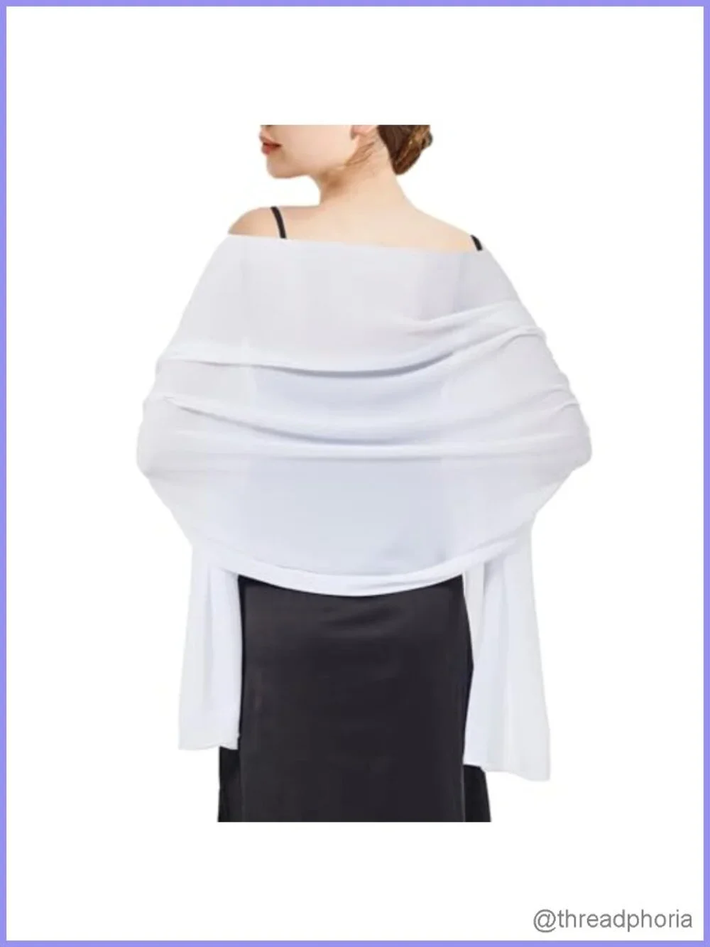 Chiffon Shawl Wrap for Women – Soft Lightweight Evening Scarf
